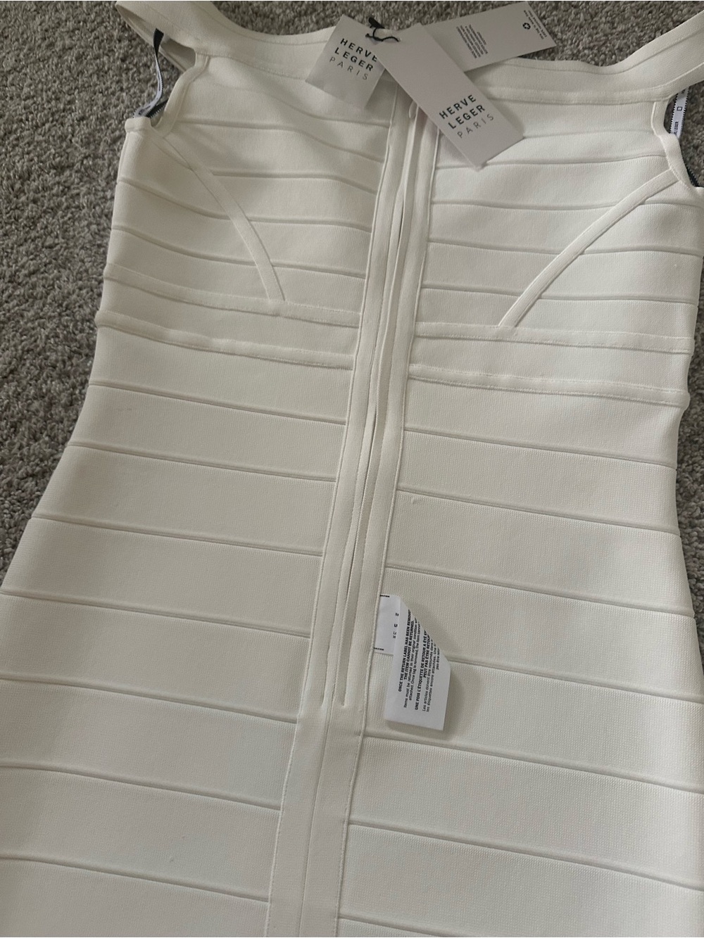 NEW Hervé Léger The Rachel Dress White Bandage Midi Dress Size M NWT - Picture 6 of 6